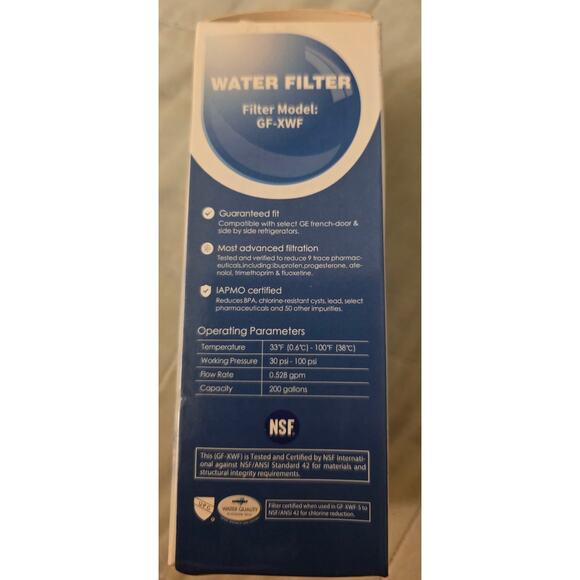 Glacier Fresh FG-XWF Refrigerator Water Filter Sealed - Picture 3 of 4